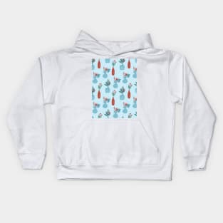 Pattern with flower bouquets Kids Hoodie